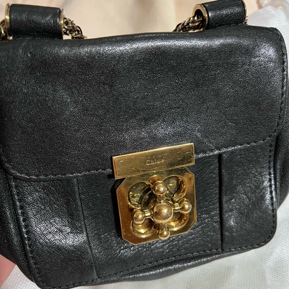 CHLOÉ DESIGNER BLACK AND GOLD
Leather Elsie Shoulder Bag - Picture 5 of 9